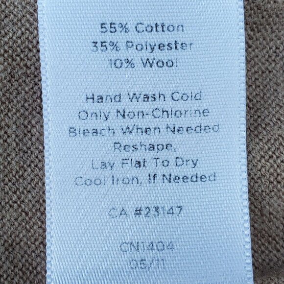 Talbots Tan Ruffle Button Cardigan - Picture 7 of 7